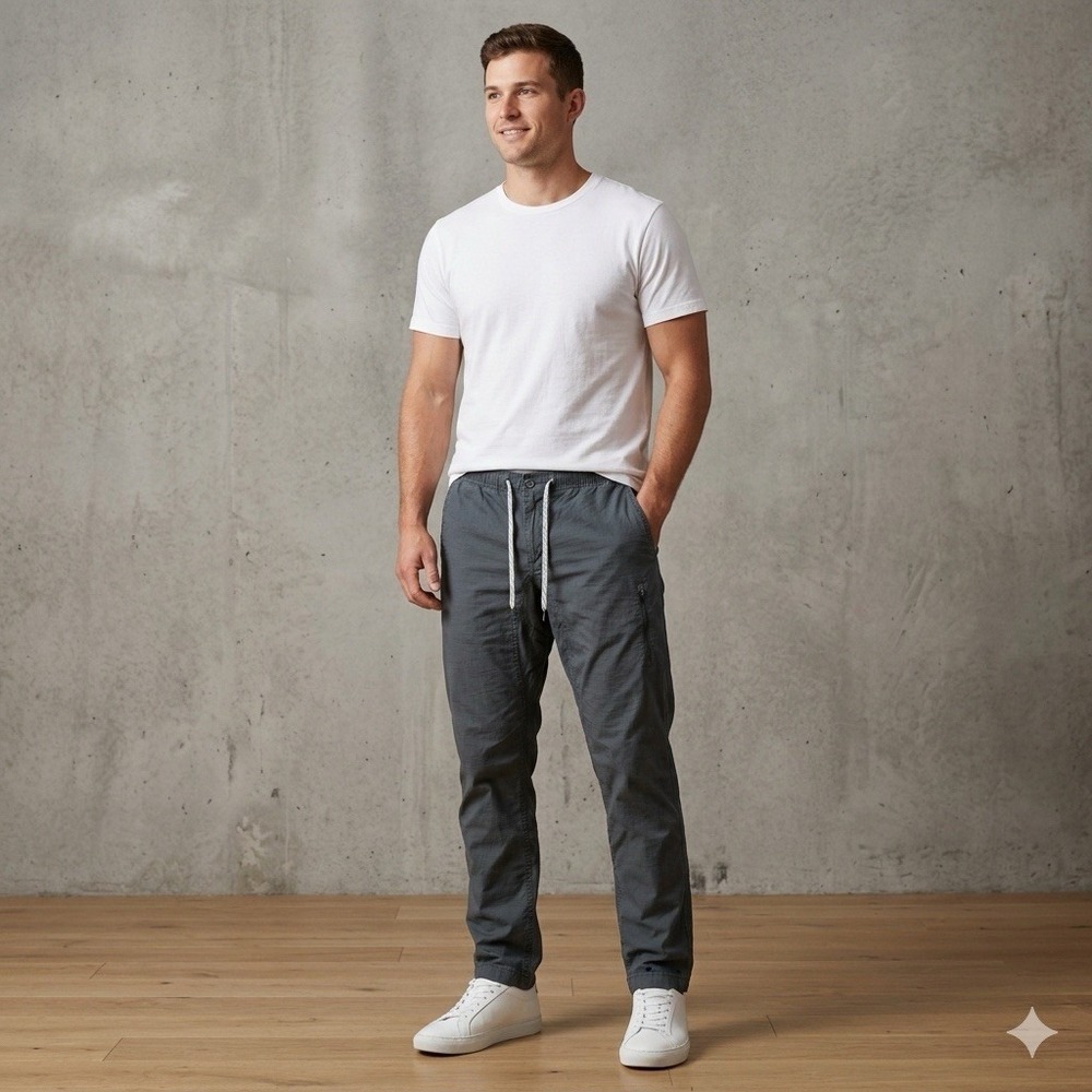 Vuori Men's Cargo Pants in Charcoal Gray